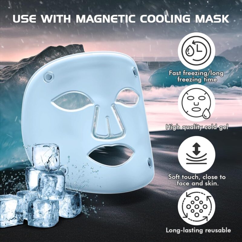 LED Red Light Lamp Face with Cooling Mask - Image 4