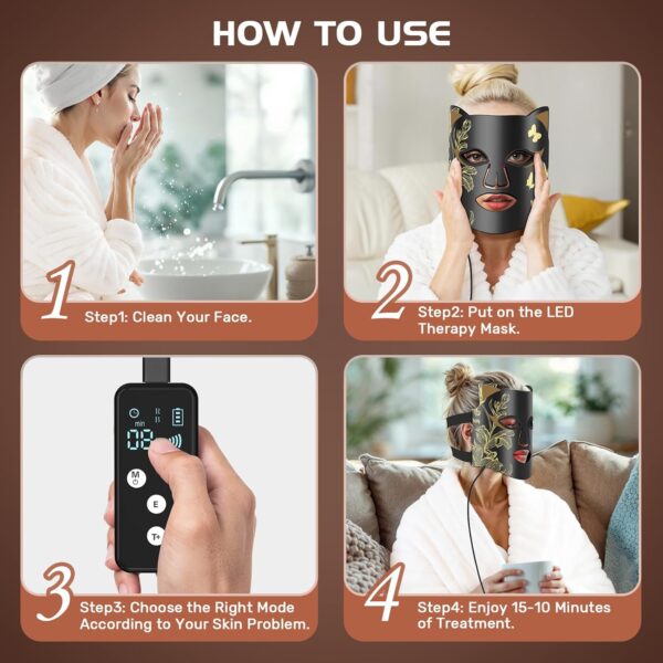 LED Red Light Lamp Face with Cooling Mask - Image 9